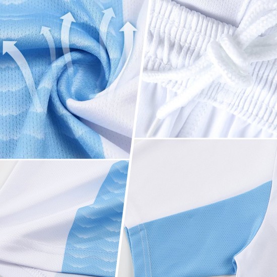 Benutzerdefiniertes grün-weißes Sublimations-Fußballtrikot